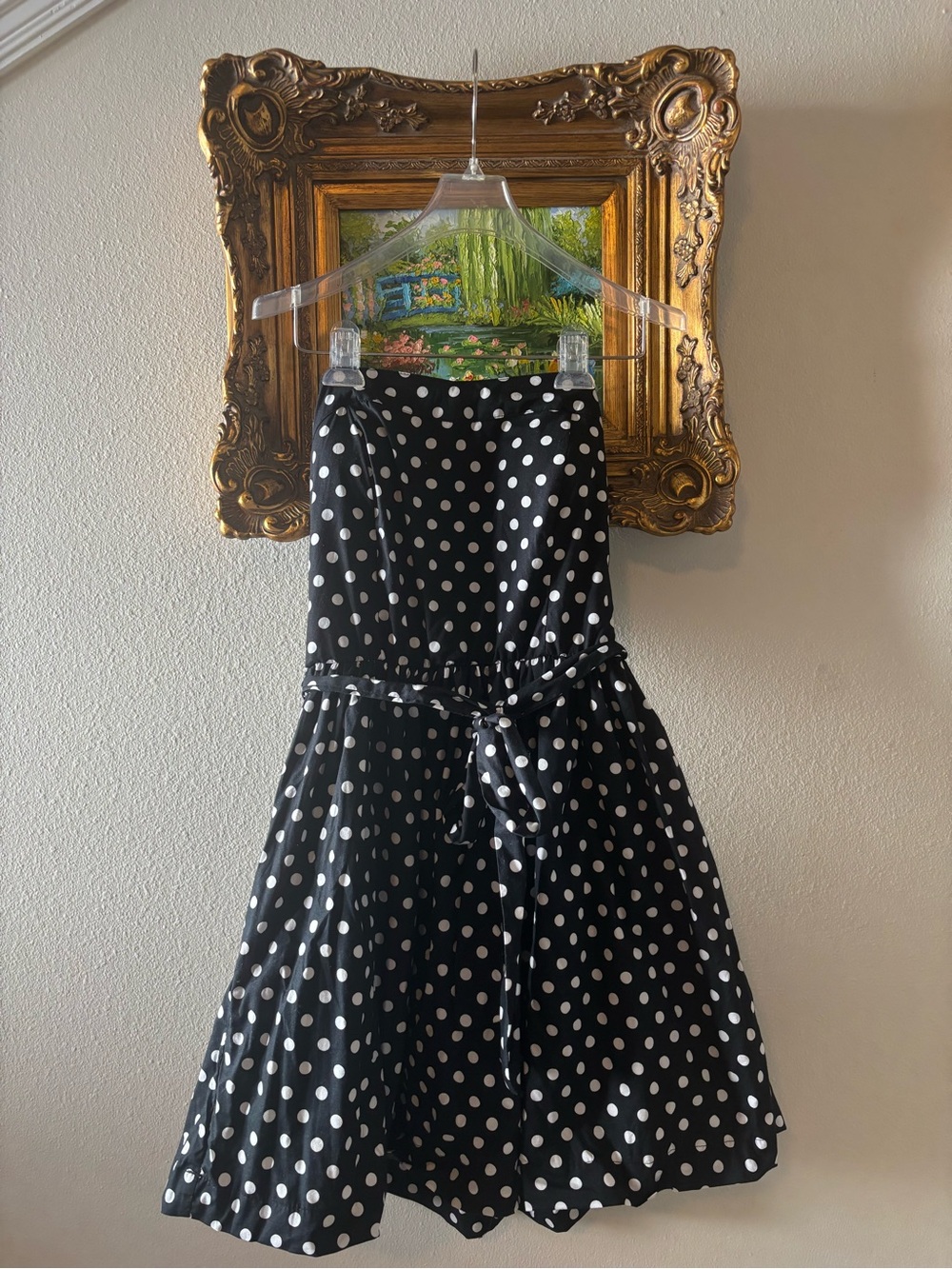 Active USA Polka Dot Strapless Dress